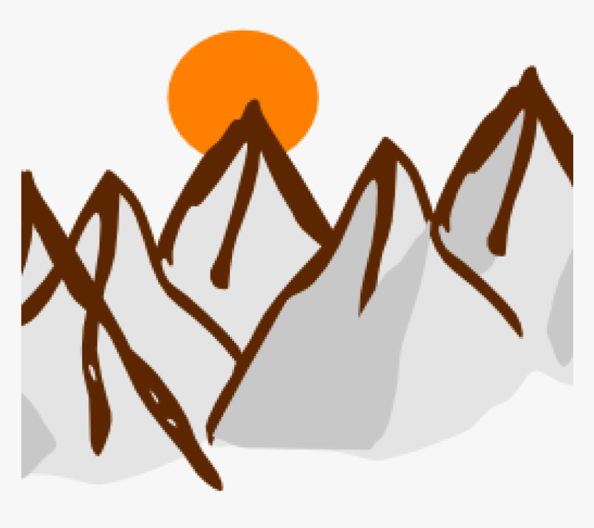 Mountain Range Clip Art Range Clipart Cute Borders - Mountain Ranges Clipart, HD Png Download, Free Download