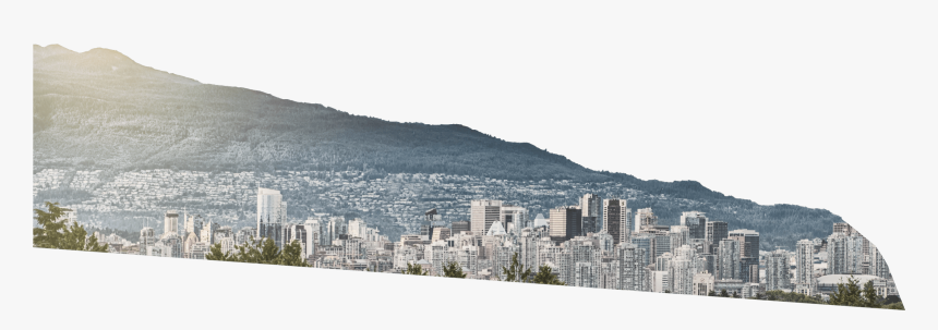 Mountain Range 1 Header Layer - Cityscape, HD Png Download, Free Download