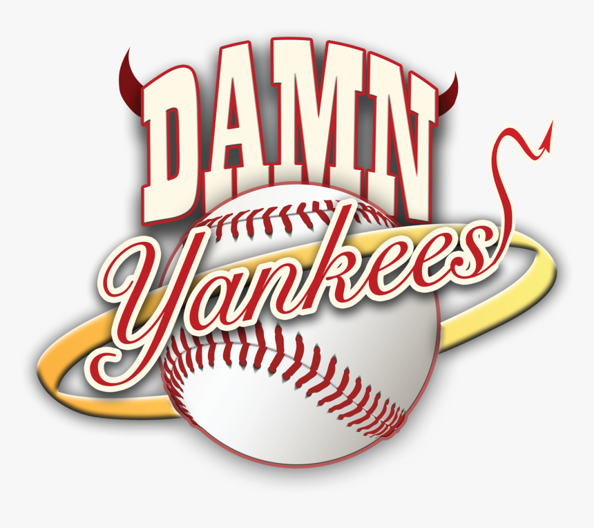 Damn Yankees Logo Square - Baseball With Blue Stitching Clipart, HD Png Download, Free Download