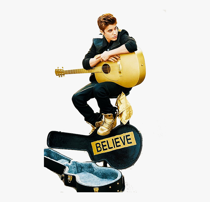 Justin Bieber Believe Png - Justin Bieber With Guitar, Transparent Png, Free Download