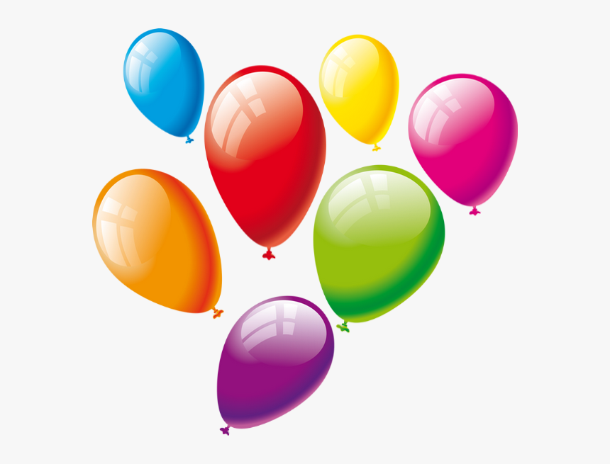 Tube Ballons Multicolores, Clipart - Анимация Шарики Воздушные, HD Png Download, Free Download