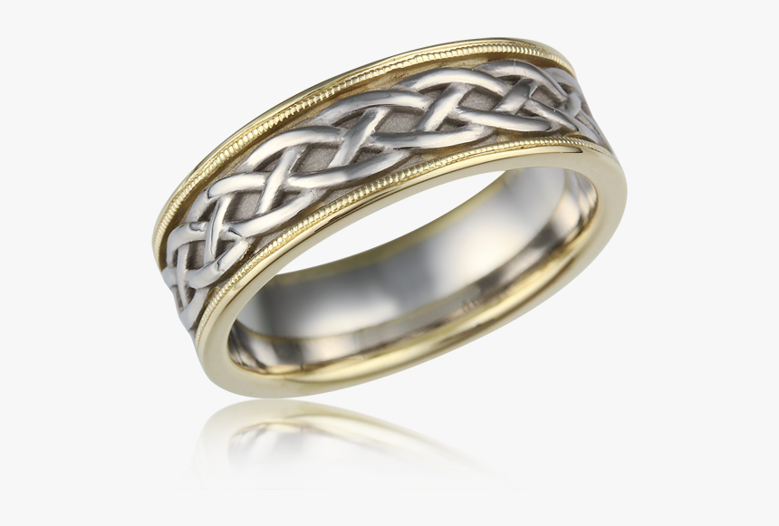 Vintage Celtic Knot Band - Mens Vintage Wedding Rings, HD Png Download, Free Download