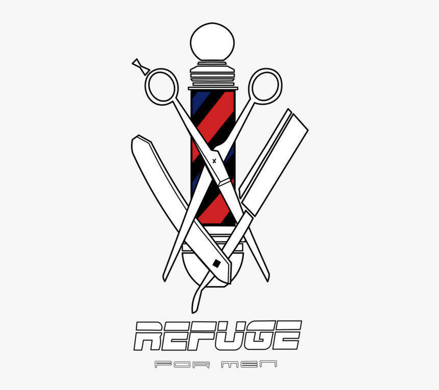 Refuge For Men - Haircuts For Men Logo, HD Png Download, Free Download