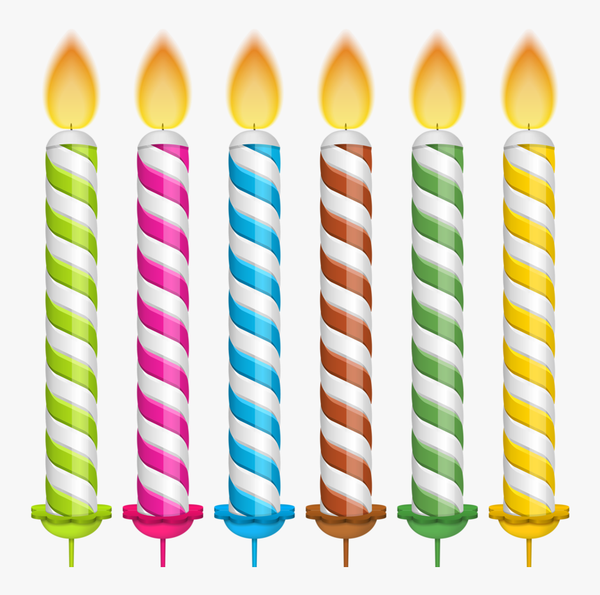 Birthday Cake Candle Clip Art - Transparent Background Birthday Candles, HD Png Download, Free Download