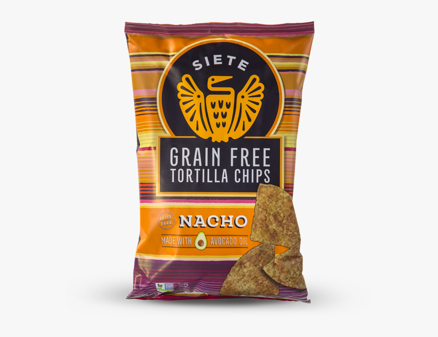 Nacho Grain Free Tortilla Chips - Siete Grain Free Tortilla Chips, HD Png Download, Free Download