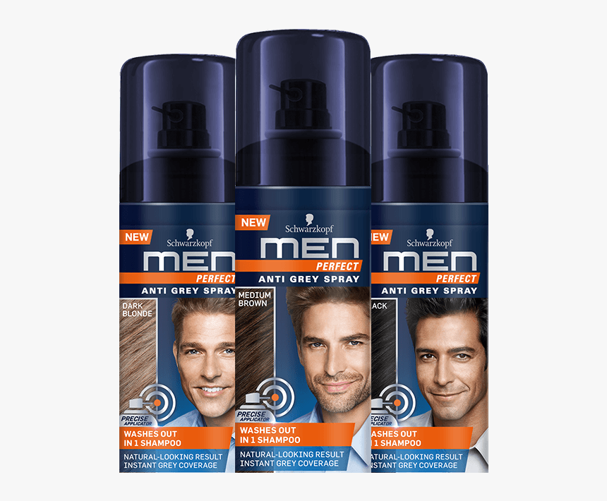 Men Perfect Com Anti Grey Spray Overlay Home - Hairstyling Product, HD Png Download, Free Download