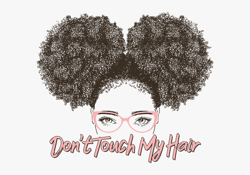 Men V-neck Shirt - Curly Black Hair Drawing, HD Png Download, Free Download