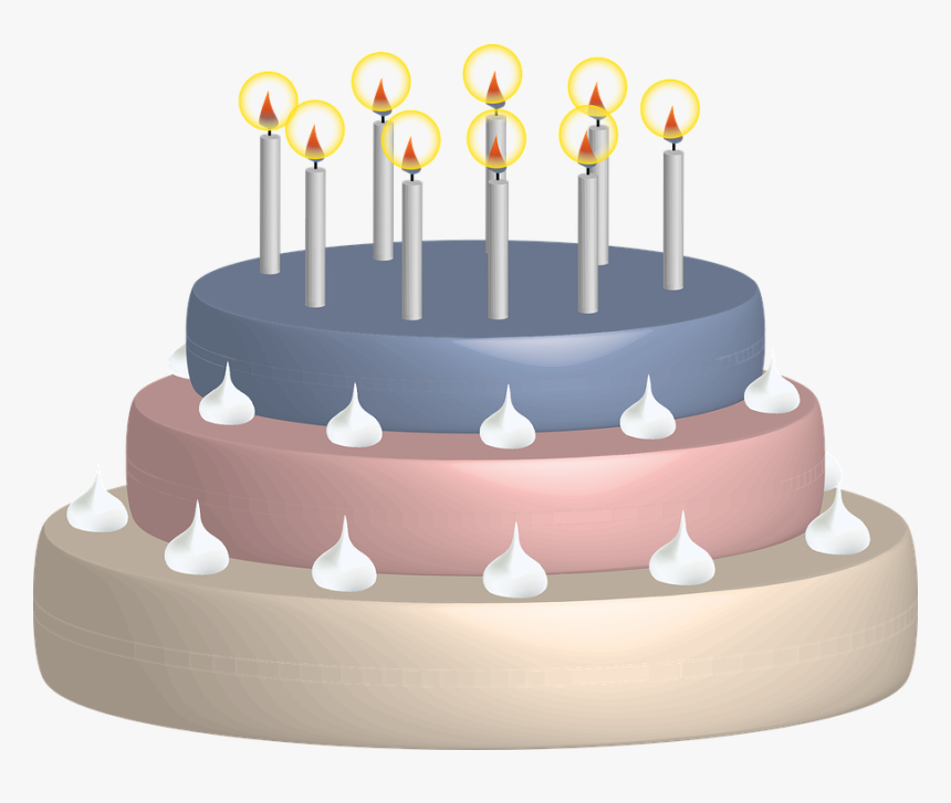 Birthday Cake, Candles, Birthday, Cake, Delicious, - תמונות יום הולדת מיוחדות, HD Png Download, Free Download