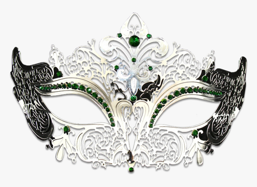 Silver Masquerade Mask Png, Transparent Png, Free Download