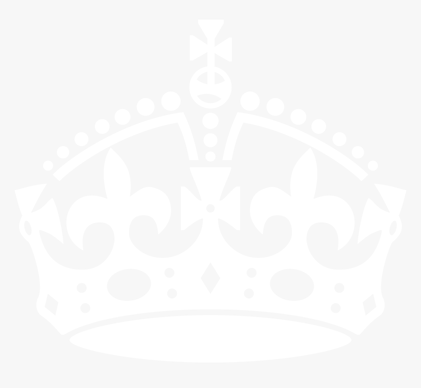 Crown Black And White - Keep Calm And Carry On Crown, HD Png Download, Free Download