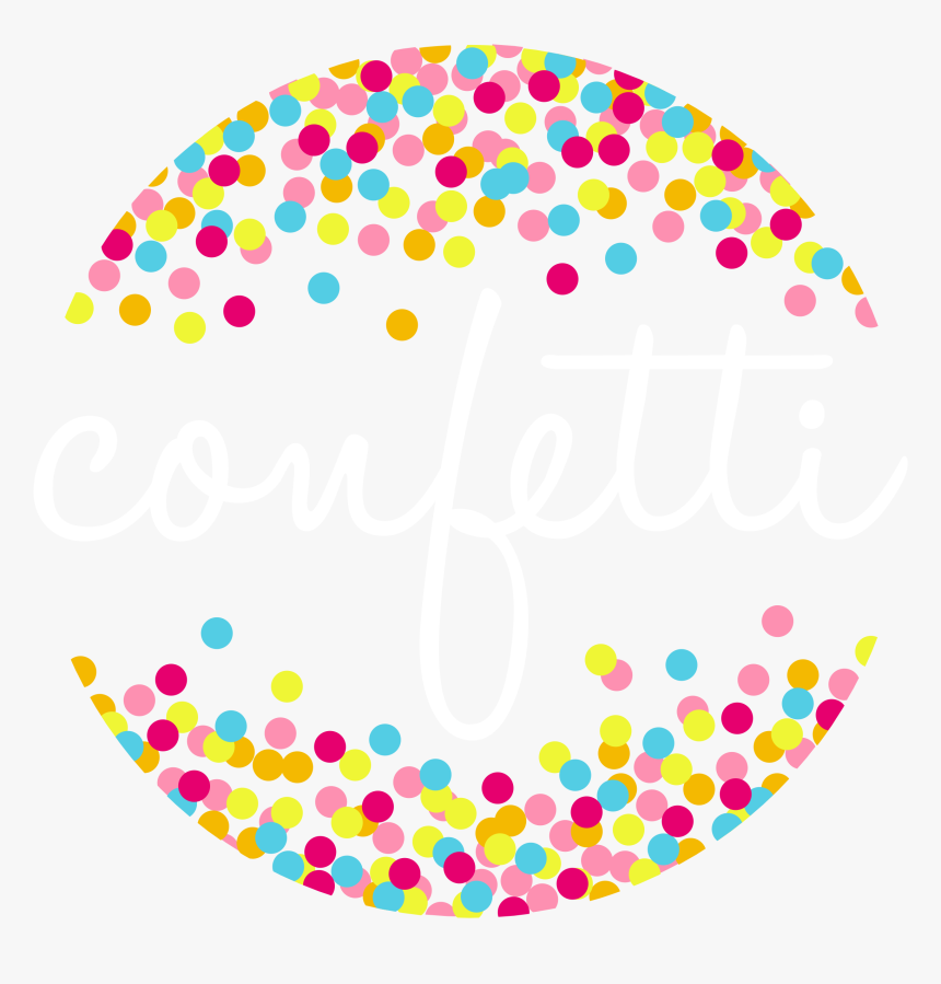 Confetti Clipart Confettie - Polka Dot Border Clipart, HD Png Download, Free Download