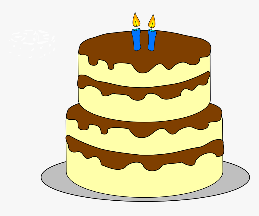 Layered Birthday Cake Clip Art, HD Png Download, Free Download