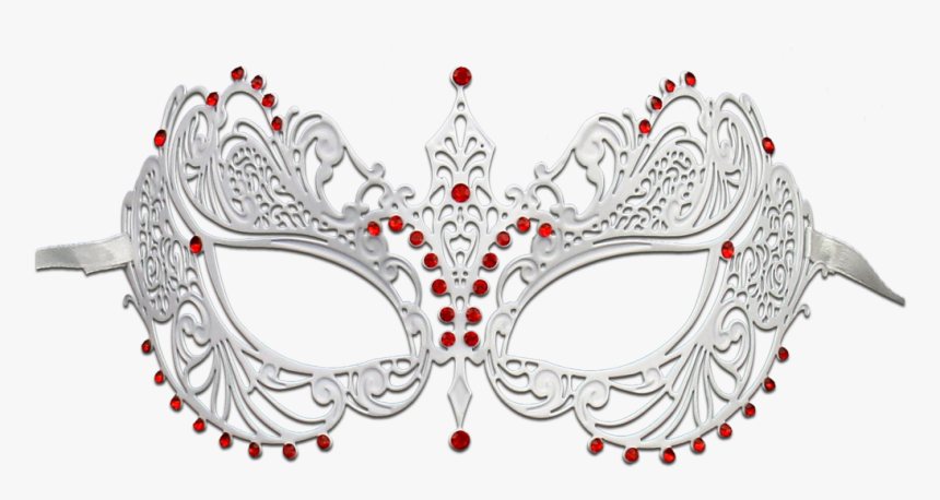 White Series Laser Cut Metal Venetian Pretty Masquerade - White Masquerade Mask Transparent Background, HD Png Download, Free Download