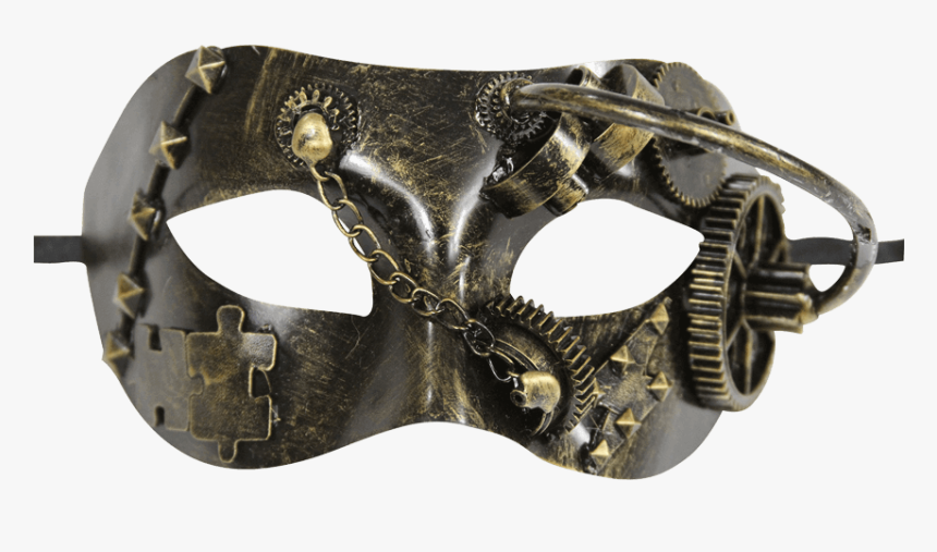 Gold Steampunk Masquerade Mask - Steampunk Masquerade Mask, HD Png Download, Free Download