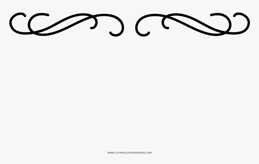 Divider Coloring Page - Calligraphy, HD Png Download, Free Download
