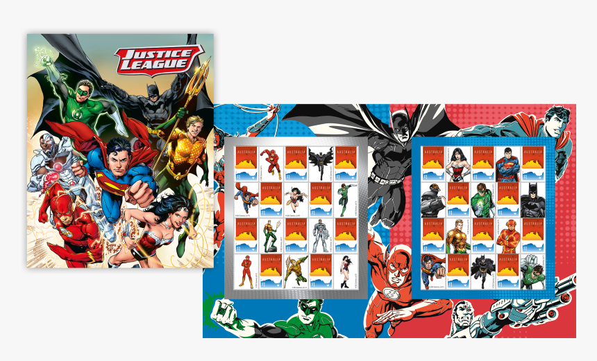Justice League Stamp Pack - Cartoon, HD Png Download, Free Download