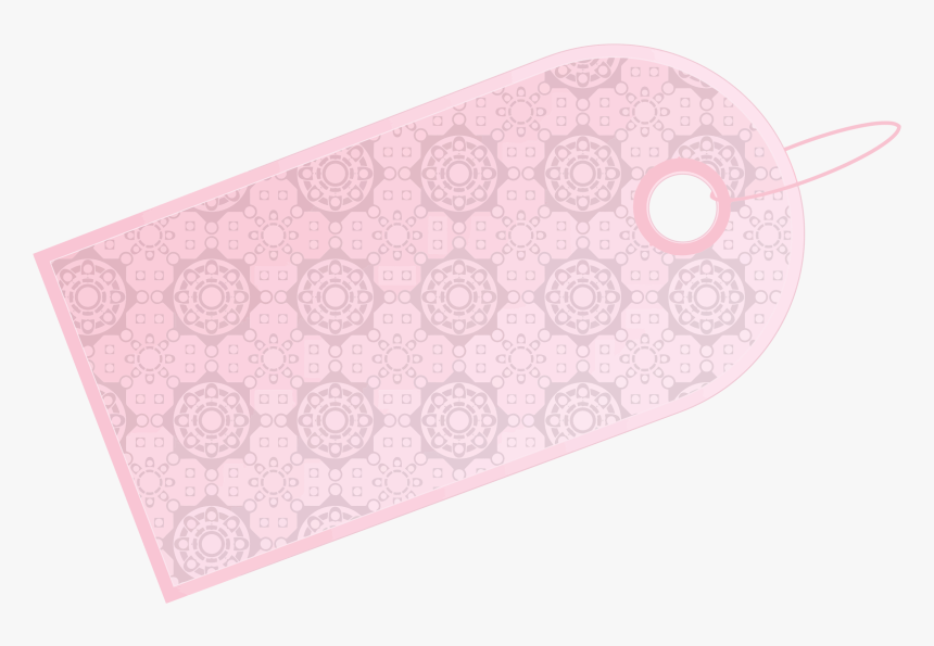 Decorative Gift Tag - Pink Gift Tag Clipart, HD Png Download, Free Download