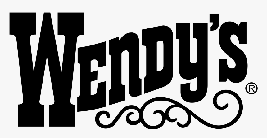 Black And White Wendys Logo, HD Png Download, Free Download