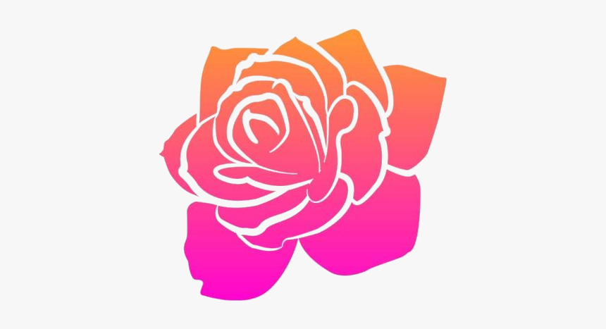 Transparent Rose Outline Clipart, Rose Outline Png - Rose Logo Design Transparent, Png Download, Free Download