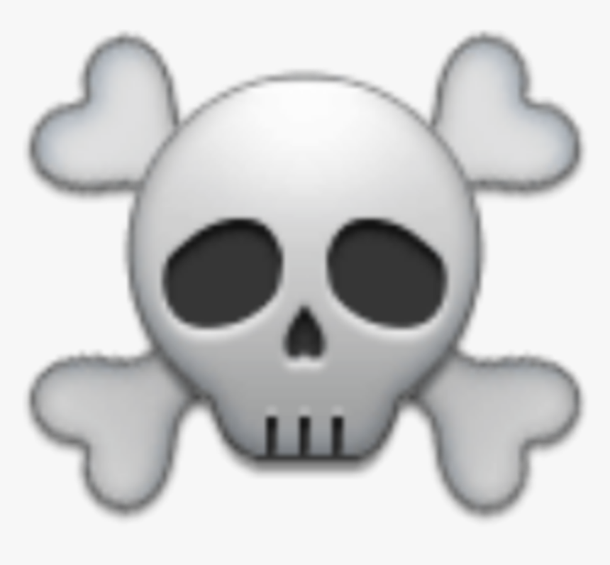 #mq #grey #skull #skulls #emoji - Skull, HD Png Download, Free Download