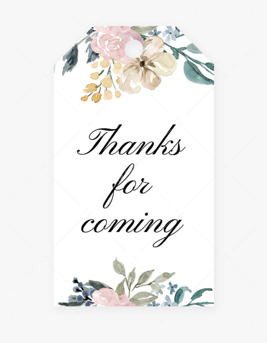 Editable Favor Tag Template For Whimsical Shower By - Editable Thank You Tag Template, HD Png Download, Free Download