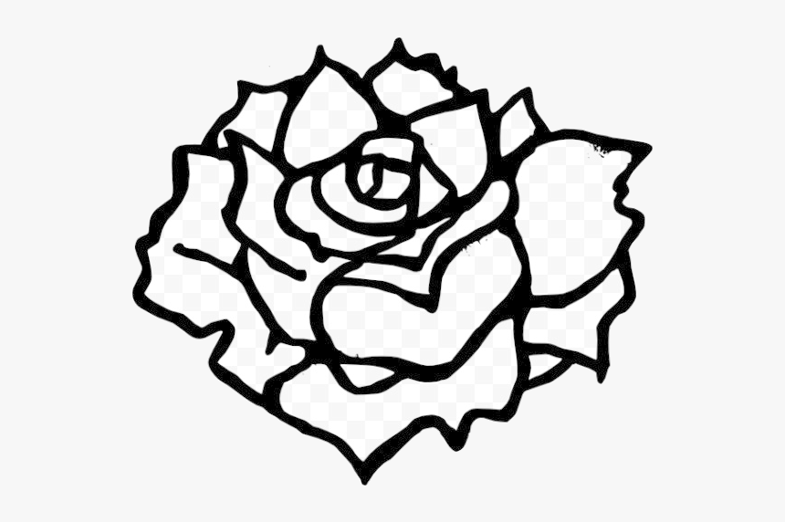 Rose Drawing Black Clip Art Clipart And White Transparent - Cnc Plasma Cutting Design, HD Png Download, Free Download