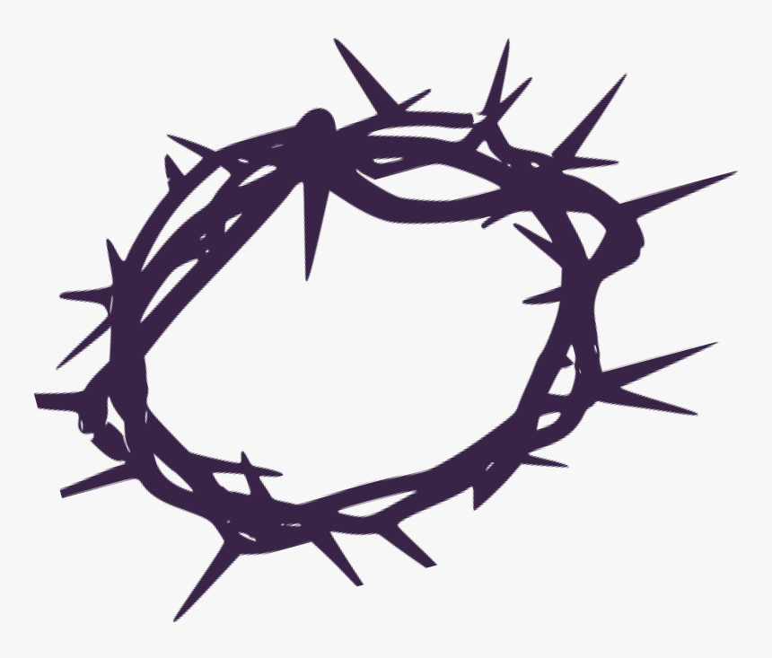 Crown Of Thorns Svg, HD Png Download - kindpng.