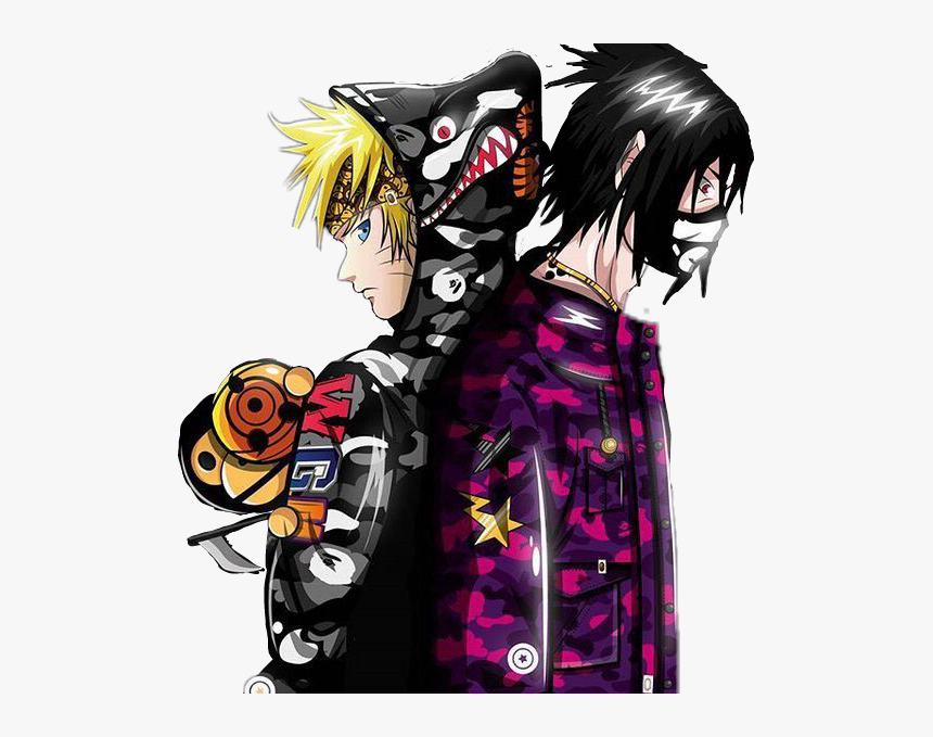 Naruto Naruto Shippuden Naruto Uzumaki Sasuke Sasukeuch - Naruto And Sasuke Bape, HD Png Download, Free Download