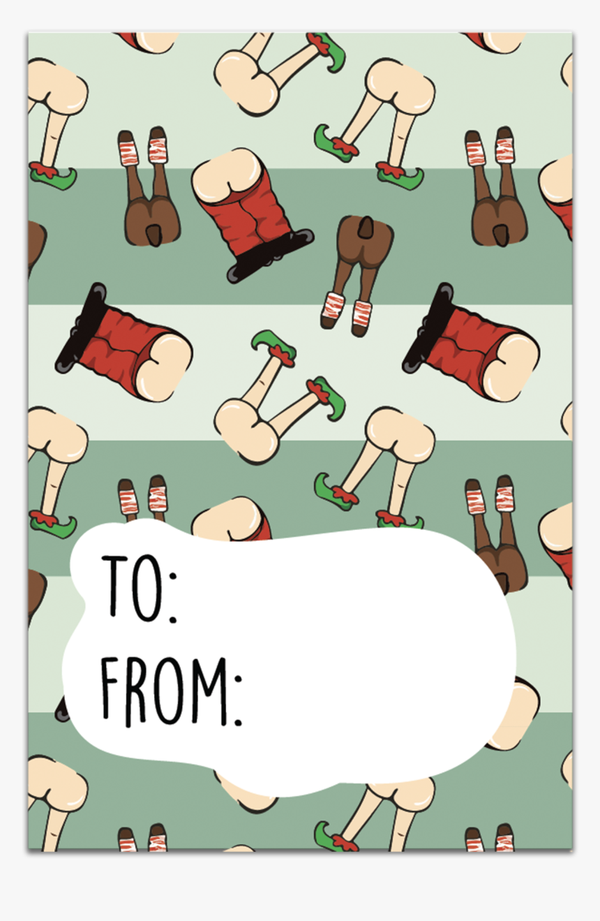 Christmas Butts Gift Tag, HD Png Download, Free Download