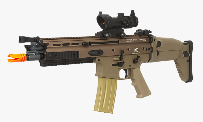 Mk16cqctanmain - Airsoft Scar L Gun, HD Png Download, Free Download