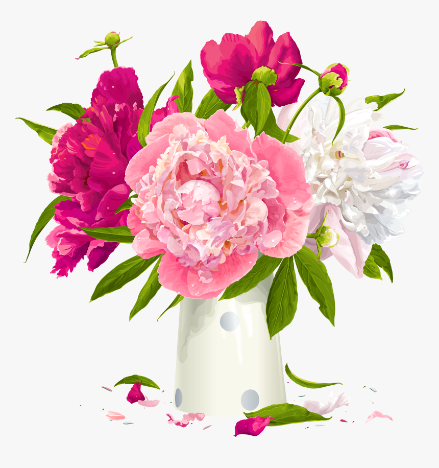Peonies Clipart Peony Bouquet - Happy Tears Wedding Sign, HD Png Download, Free Download