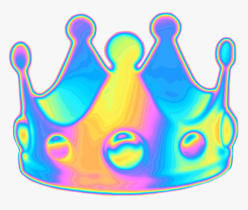 Holographic Holo Crown Emoji Queen Random Funny Selfie, HD Png Download, Free Download