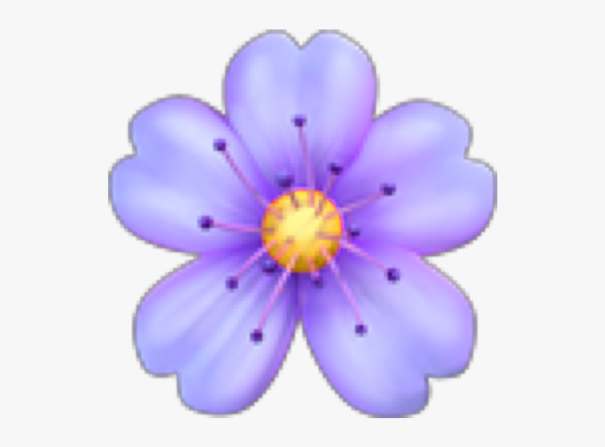 #flower #flor #violet #violeta #emoji #freetoedit - Iphone Flower Emoji Png, Transparent Png, Free Download