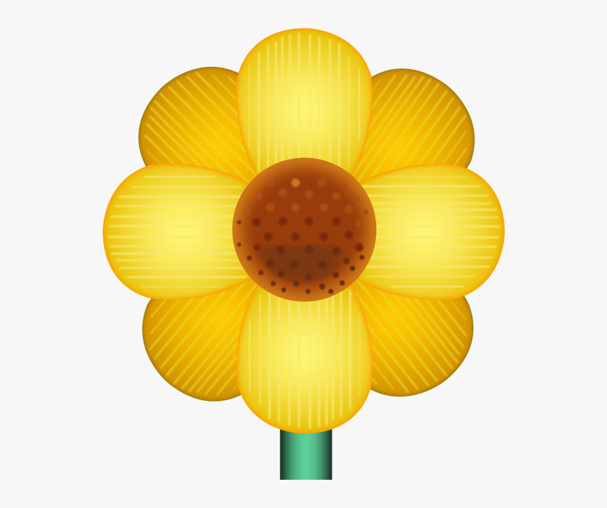 Yellow Flower Emoji Transparent, HD Png Download, Free Download