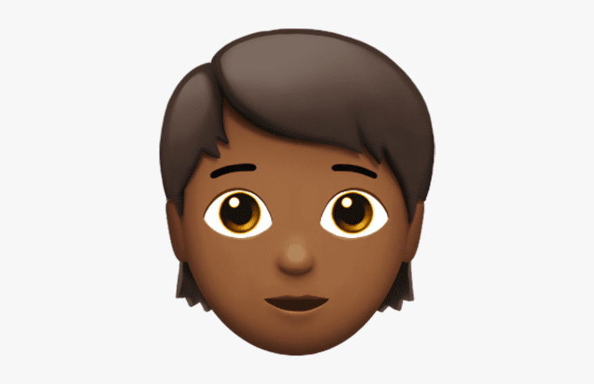 A Young Genderless Emoji - Non Binary Emoji, HD Png Download, Free Download