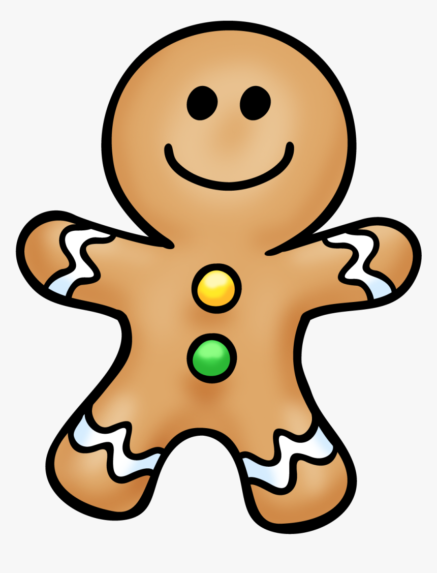 Gingerbread Man Png - Gingerbread Man Cartoon Drawing, Transparent Png, Free Download