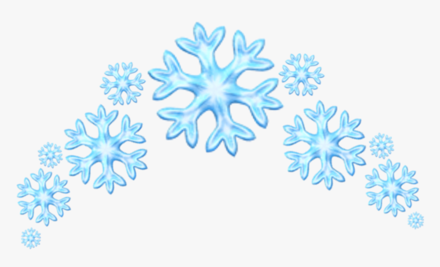 Hd Emoji Blue Crown - Transparent Iphone Snowflake Emoji, HD Png Download, Free Download