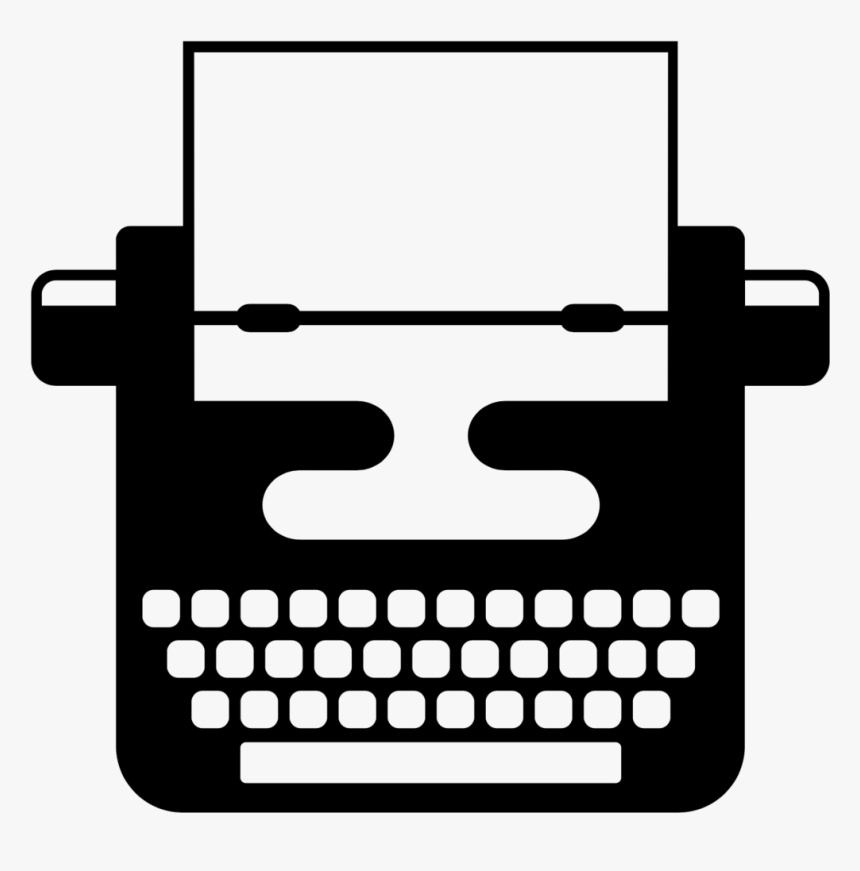 Transparent Typewriter Png - Transparent Background Typewriter Icon, Png Download, Free Download