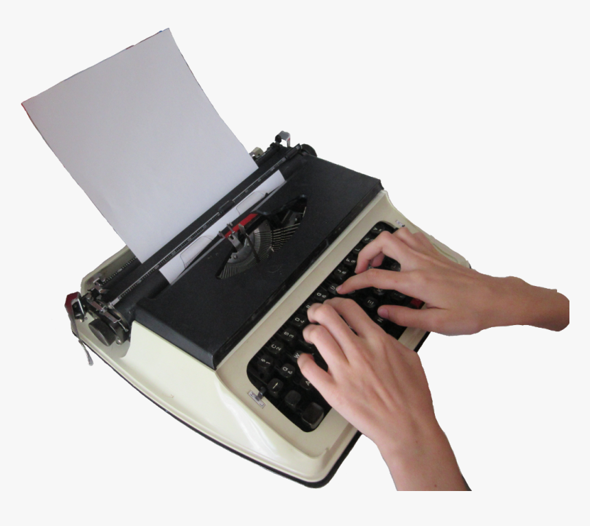 #typewriter #typing #hands - Machine, HD Png Download, Free Download
