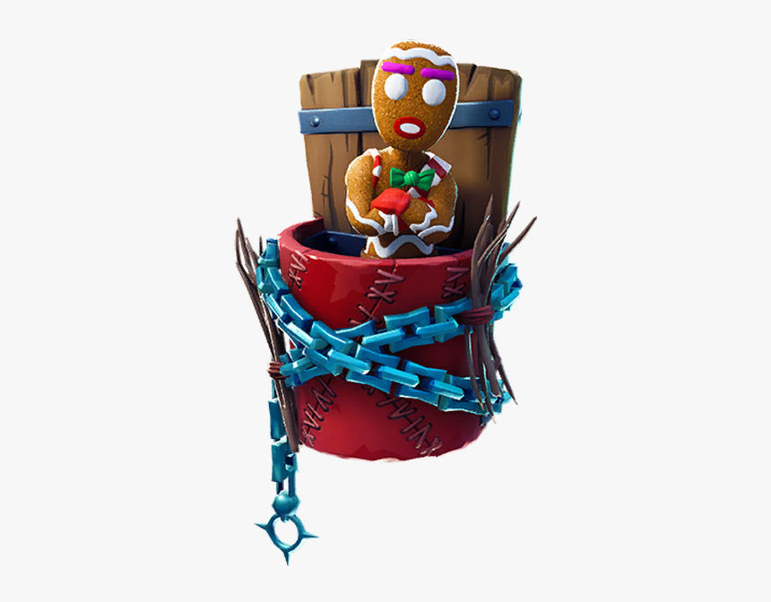 Gingerbread Man Fortnite Back Bling, HD Png Download, Free Download