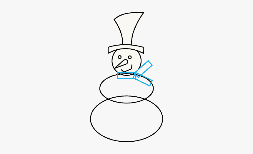 Snowman Arms Png - Line Art, Transparent Png, Free Download