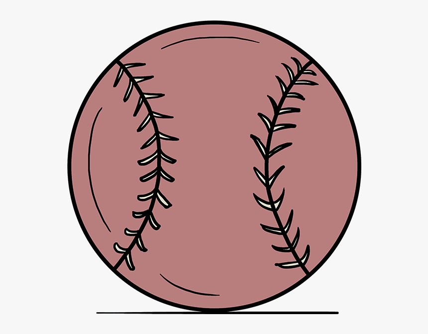 How To Draw Baseball - Drawing Of A Baseball, HD Png Download, Free Download