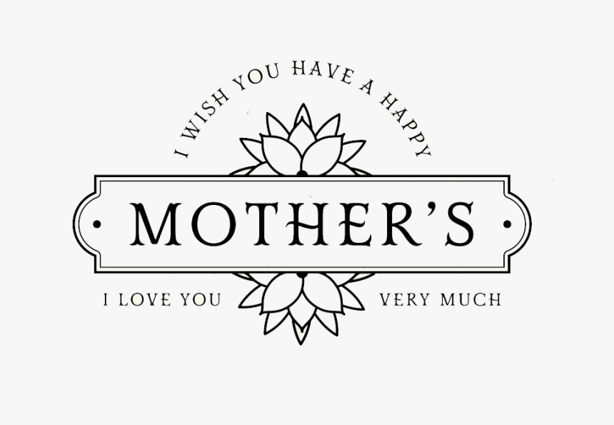 Mothers Day Png - Line Art, Transparent Png, Free Download