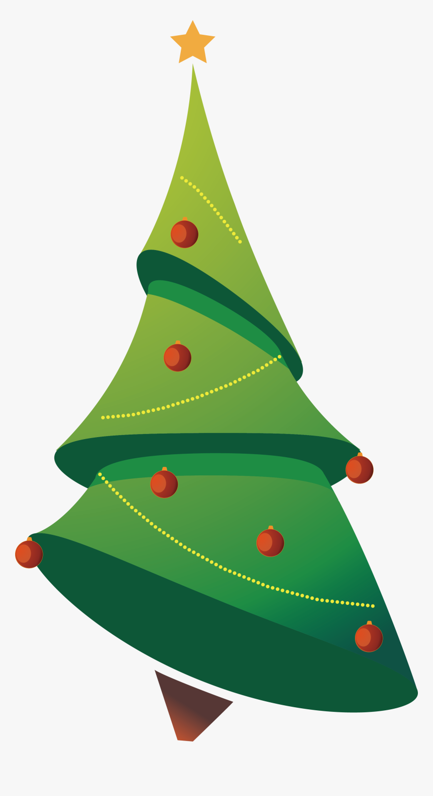 Vector Tree Christmas Cartoon Download Free Image Clipart - Christmas Vector Clipart Png Free, Transparent Png, Free Download