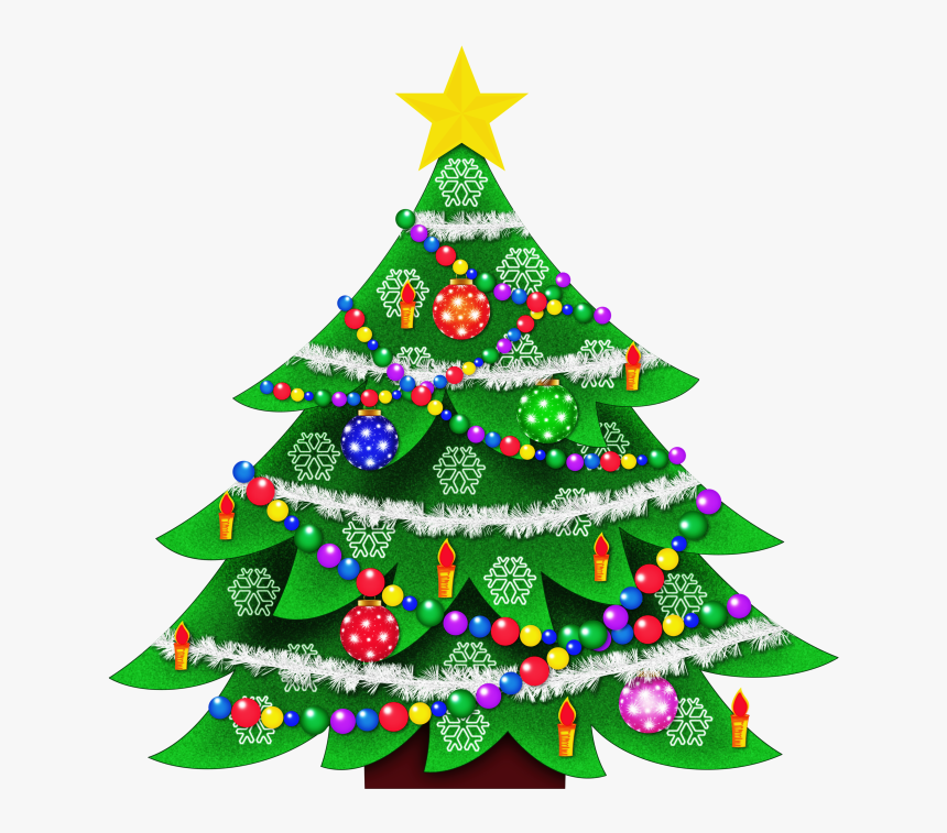 Christmas Tree Clip Art Free Vector In Open Office - Xmas Tree Clipart, HD Png Download, Free Download