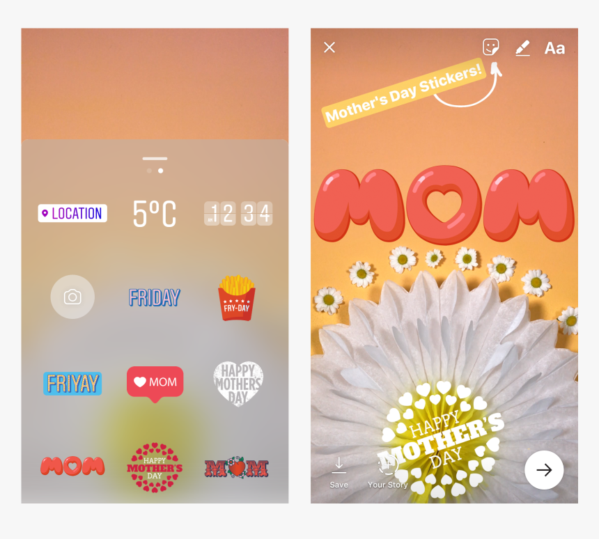 Happy Mothers Day On Instagram, HD Png Download, Free Download