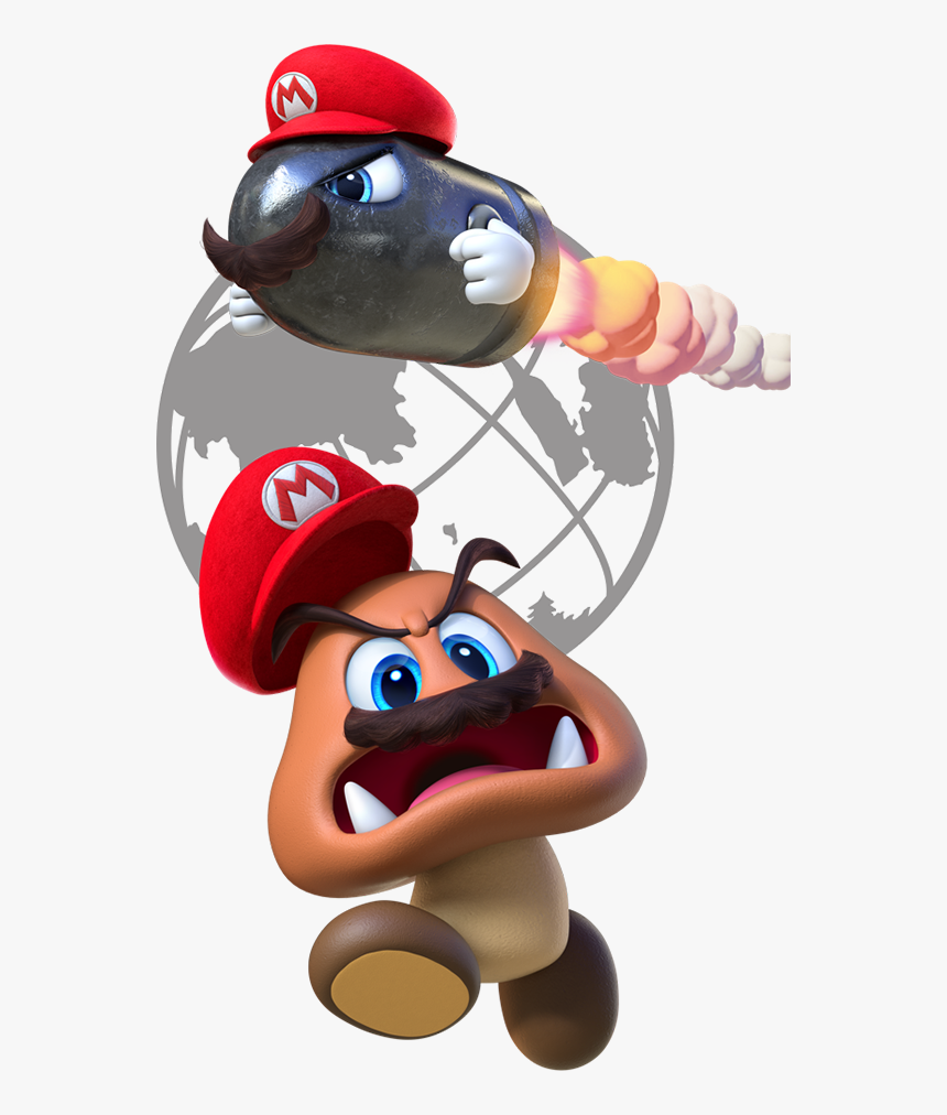 Super Mario Odyssey Png - Mario Goomba Super Mario Odyssey, Transparent Png, Free Download