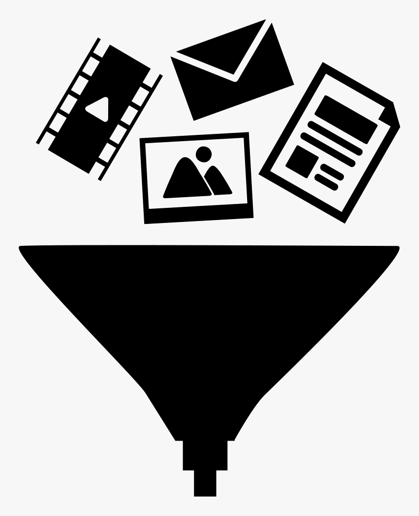 Data Symbols Into A Funnel - Data Funnel Icon, HD Png Download, Free Download