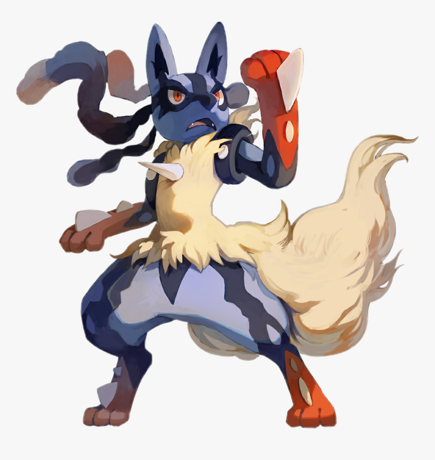Transparent Lucario Png - Fluffy Mega Lucario, Png Download, Free Download