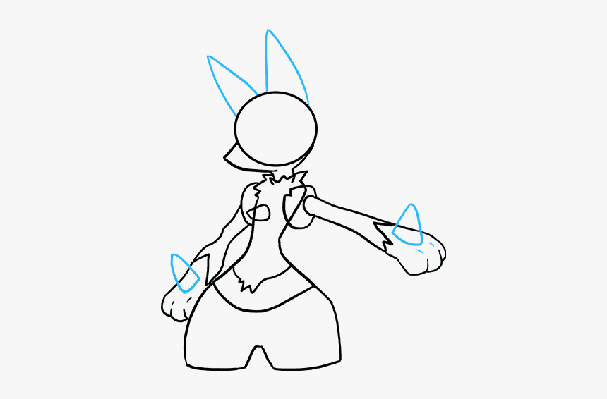 How To Draw Lucario - Draw Lucario, HD Png Download, Free Download